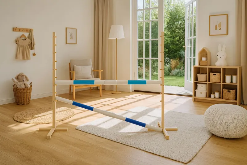 Przeszkoda Skokowa Do Hobby Horse 160cm, H-120 cm, Dwie Belki TUM-TUM