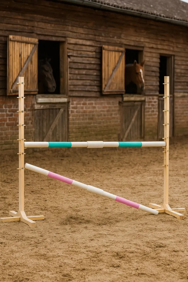 Przeszkoda Skokowa Do Hobby Horse 160cm, H-120 cm, Dwie Belki TUM-TUM
