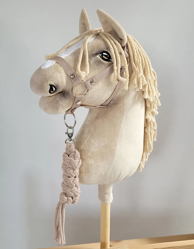 Uwiąz Dla Konia Hobby Horse Pleciony Ze Sznurka TUM-TUM - Beżowy