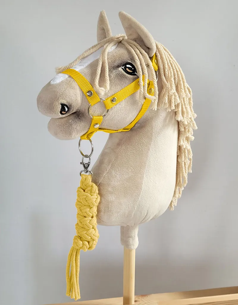 Uwiąz Dla Konia Hobby Horse Pleciony Ze Sznurka TUM-TUM - Żółty