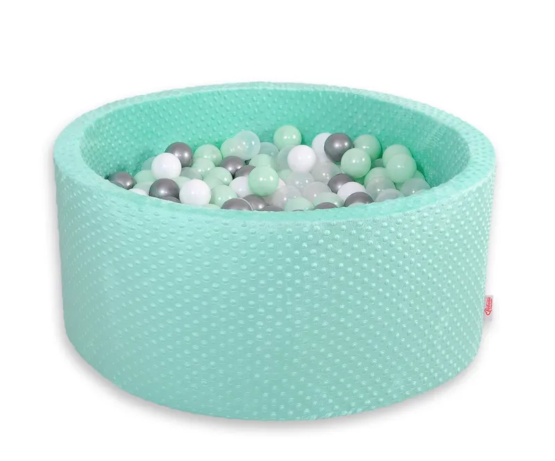 Suchy Basen Minky H-40 cm Piłkami 200SZT.- TUM-TUM - Miętowy
