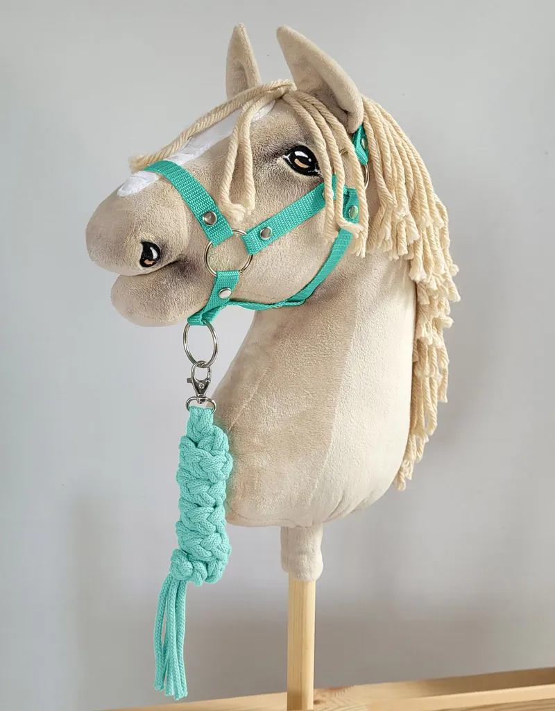 Uwiąz Dla Konia Hobby Horse Pleciony Ze Sznurka TUM-TUM - Miętowy