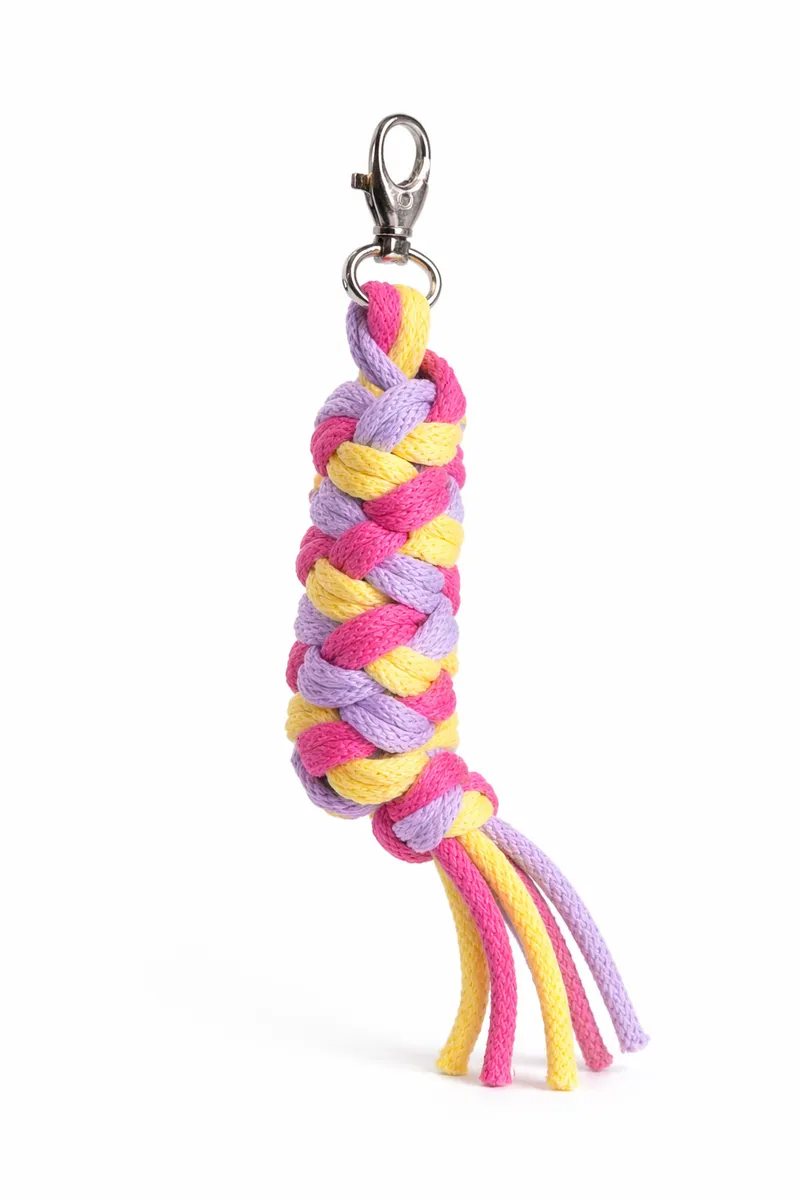 Uwiąz Dla Konia Hobby Horse Pleciony Ze Sznurka Ciemny Róż/ TUM-TUM