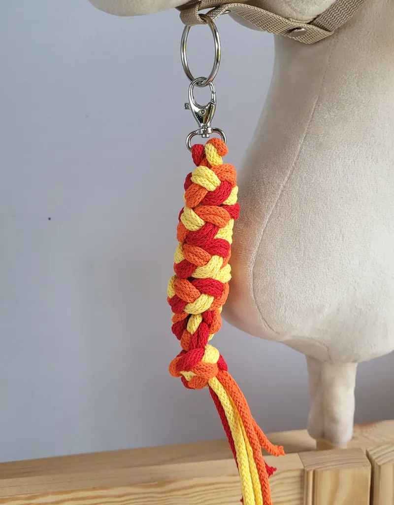 Uwiąz Dla Konia Hobby Horse Pleciony Ze Sznurka Czerwony/ TUM-TUM - Żółty
