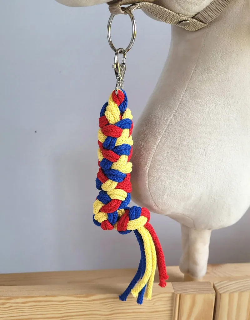 Uwiąz Dla Konia Hobby Horse Pleciony Ze Sznurka Czerwony/ TUM-TUM - Żółty