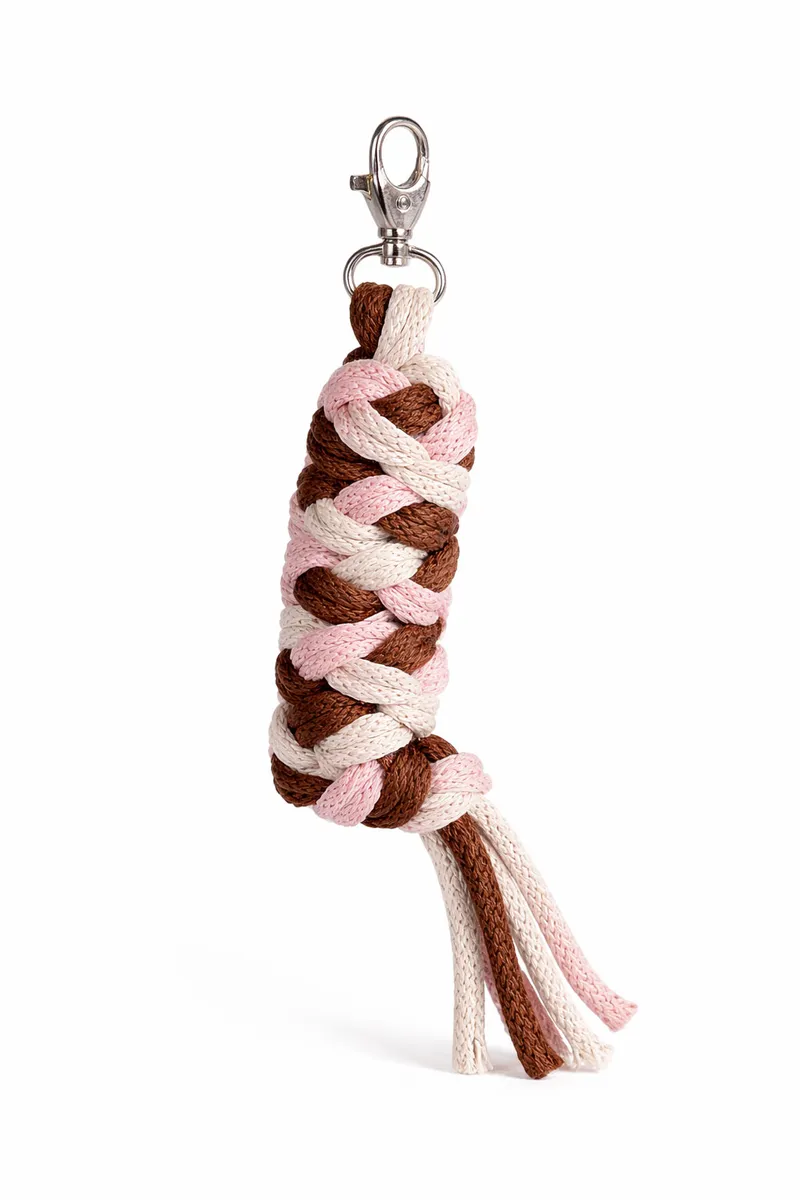 Uwiąz Dla Konia Hobby Horse Pleciony Ze Sznurka Pastelowy Róż/ TUM-TUM