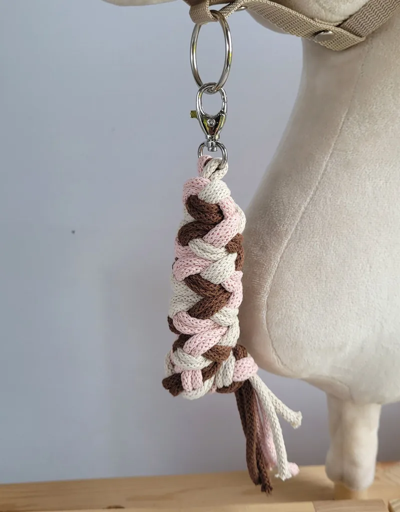 Uwiąz Dla Konia Hobby Horse Pleciony Ze Sznurka Pastelowy Róż/ TUM-TUM