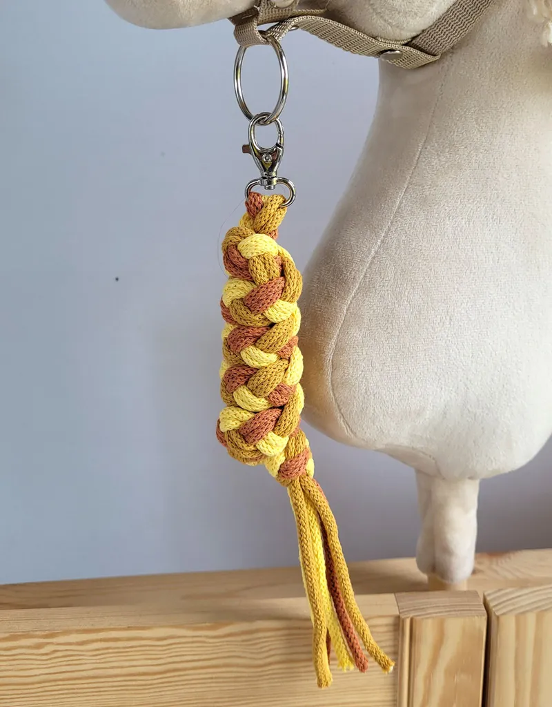 Uwiąz Dla Konia Hobby Horse Pleciony Ze Sznurka Żółty/ Terracota TUM-TUM