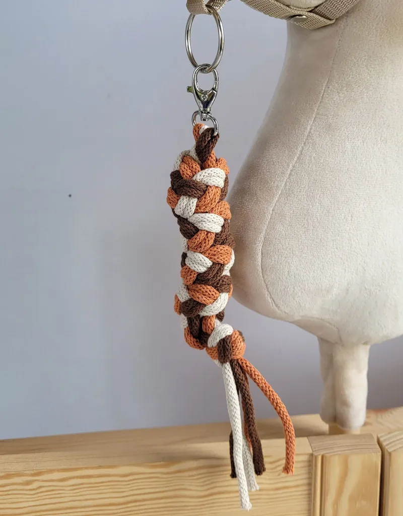 Uwiąz Dla Konia Hobby Horse Pleciony Ze Sznurka Jasny Beż/ Brąz/ TUM-TUM