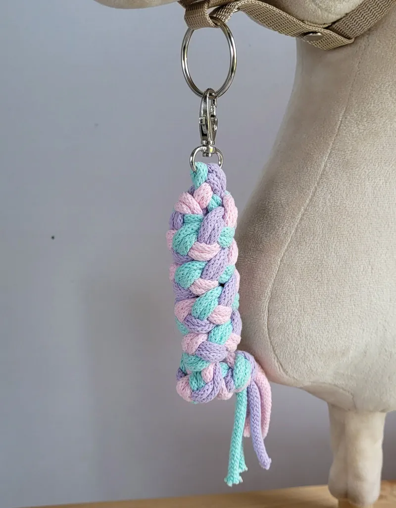 Uwiąz Dla Konia Hobby Horse Pleciony Ze Sznurka Mięta/ Fiolet/ TUM-TUM
