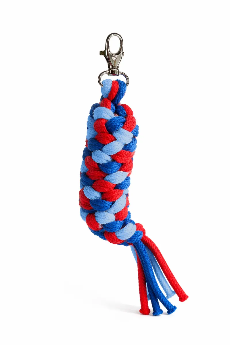 Uwiąz Dla Konia Hobby Horse Pleciony Ze Sznurka Błękit/ TUM-TUM - Czerwony