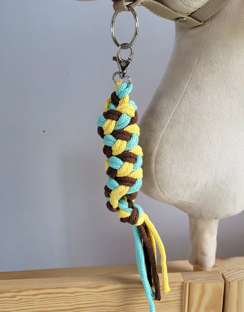 Uwiąz Dla Konia Hobby Horse Pleciony Ze Sznurka Żółty/ Mięta/ TUM-TUM