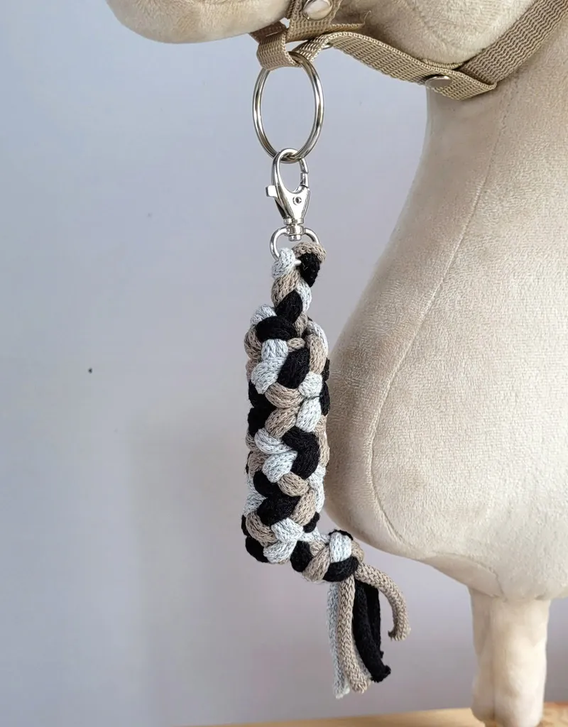 Uwiąz Dla Konia Hobby Horse Pleciony Ze Sznurka Szary/ Mocca/ TUM-TUM