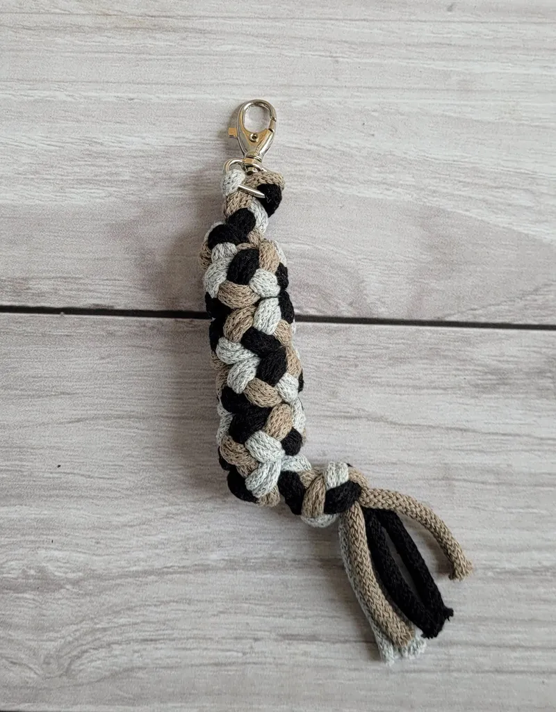 Uwiąz Dla Konia Hobby Horse Pleciony Ze Sznurka Szary/ Mocca/ TUM-TUM