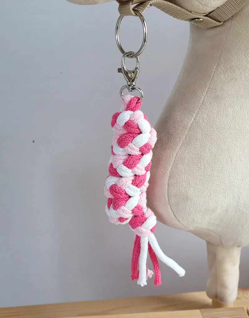 Uwiąz Dla Konia Hobby Horse Pleciony Ze Sznurka Jasny Róż/ Róż/ TUM-TUM