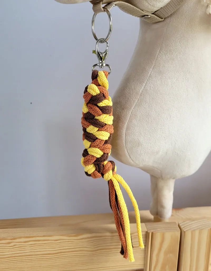 Uwiąz Dla Konia Hobby Horse Pleciony Ze Sznurka Żółty/ Brąz TUM-TUM