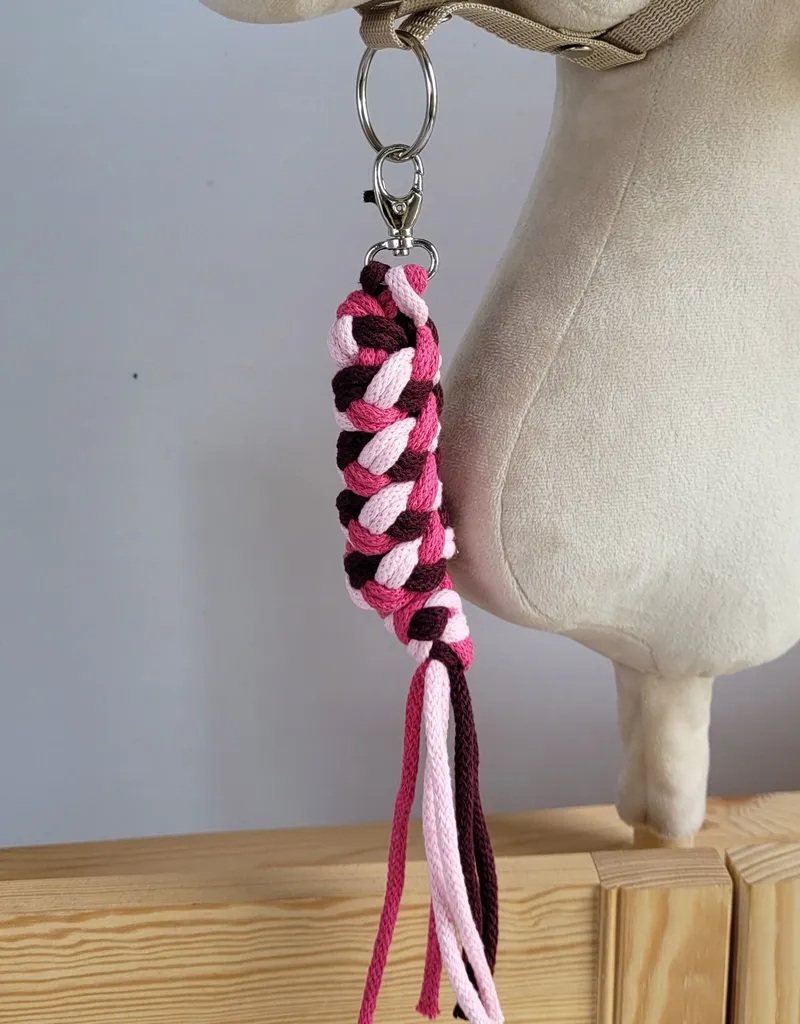 Uwiąz Dla Konia Hobby Horse Pleciony Ze Sznurka Jasny Róż/ Róż/ TUM-TUM