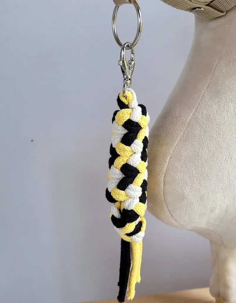 Uwiąz Dla Konia Hobby Horse Pleciony Ze Sznurka Żółty/ TUM-TUM - Czarny