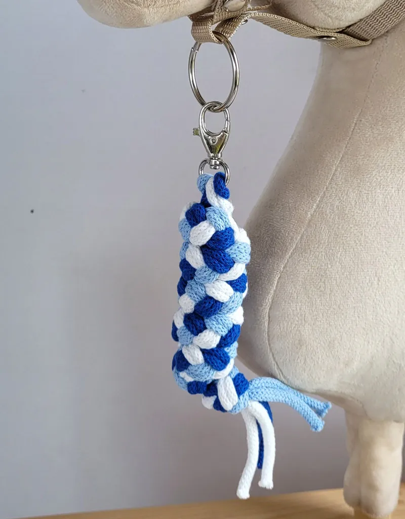 Uwiąz Dla Konia Hobby Horse Pleciony Ze Sznurka Błękit/ TUM-TUM - Biały