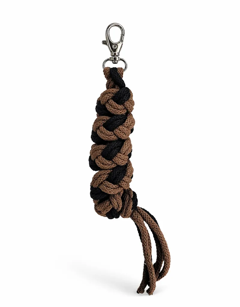 Uwiąz Dla Konia Hobby Horse Pleciony Ze Sznurka Czarno- TUM-TUM - Brązowy