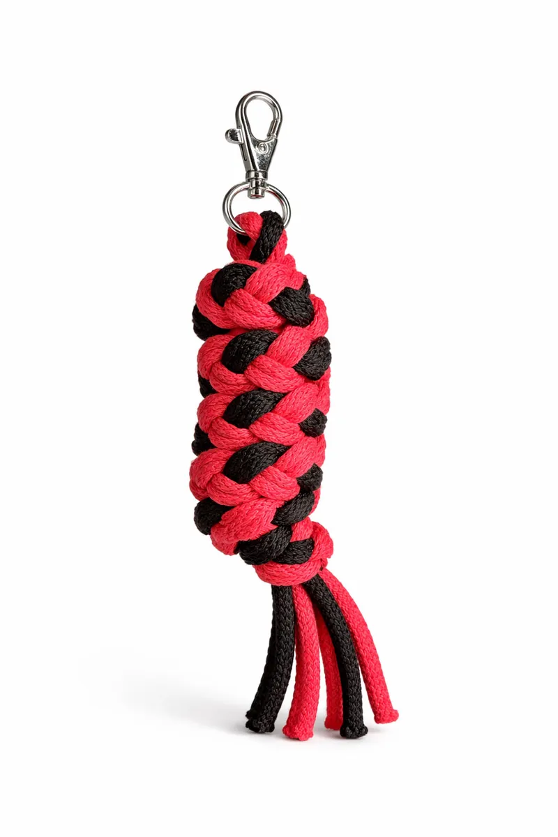 Uwiąz Dla Konia Hobby Horse Pleciony Ze Sznurka TUM-TUM - Czarno-Czerwony