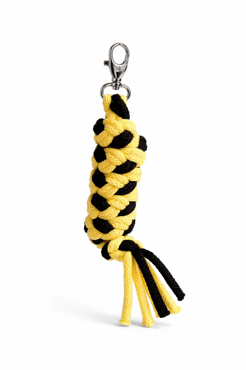 Uwiąz Dla Konia Hobby Horse Pleciony Ze Sznurka TUM-TUM - Czarno-Żółty