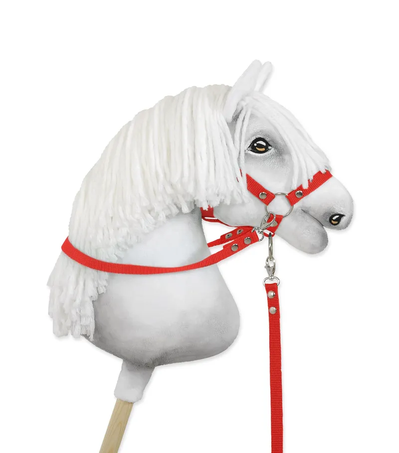 Wodze Dla Konia Hobby Horse TUM-TUM - Czerwone