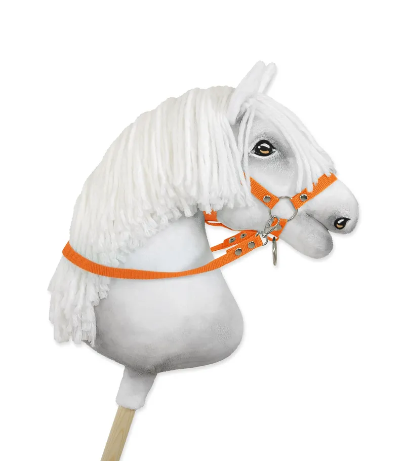 Wodze Dla Konia Hobby Horse TUM-TUM - Pomarańczowe