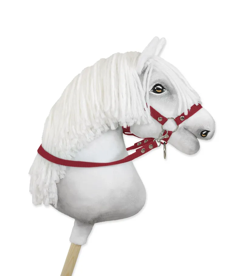 Wodze Dla Konia Hobby Horse TUM-TUM - Bordowe
