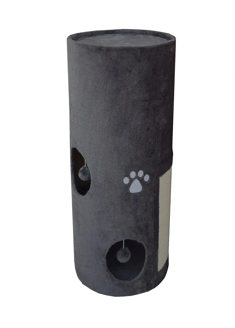 Drapak Tuba Wieża Dla Kota Siwy Plusz Sizal ZOOJOY 100 cm
