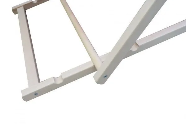 Leżak Plażowy Składany Regulowany GARDIVA Traken 122 x 59.5 x 7 cm - Czerwony