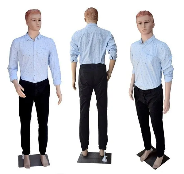 Manekin Męski Pełnopostaciowy 187 cm Stalowa Podstawa SELLTEO Wide