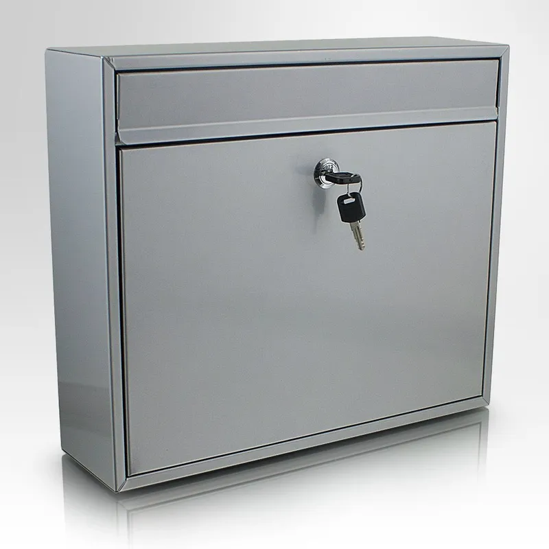 Skrzynka Pocztowa Na Listy Ciemno 360 x 310 x 105 mm GARDIVA Flux - Szara
