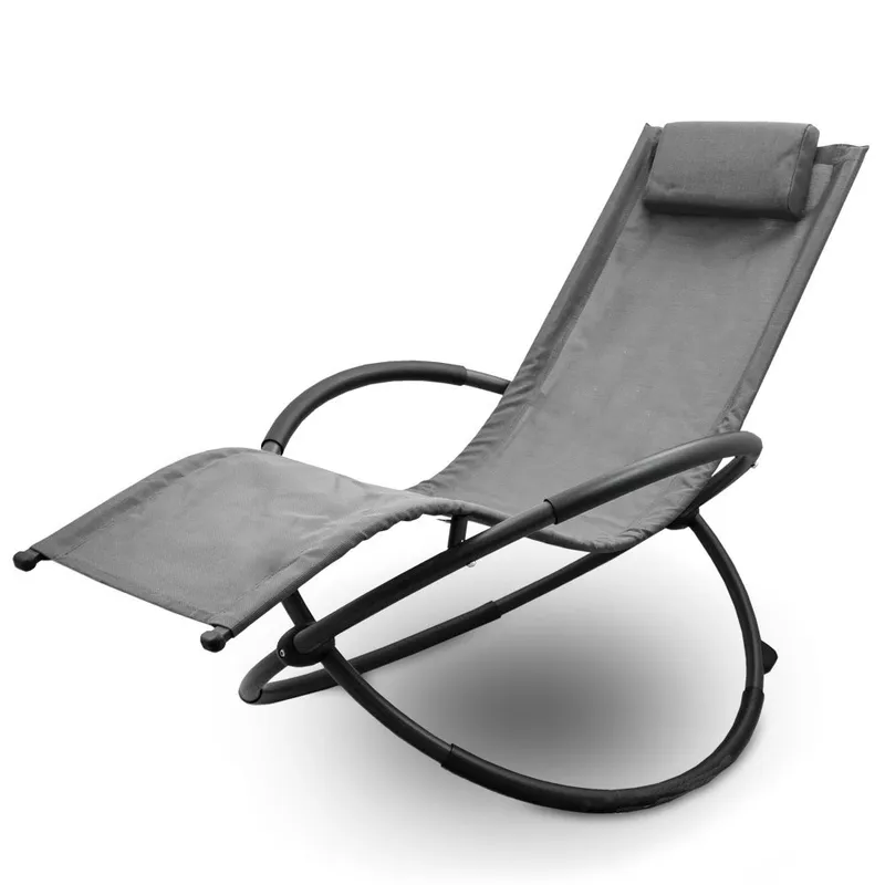 Fotel Ogrodowy Bujany Leżak Stal Ocynkowana 180 kg GARDIVA Cedar