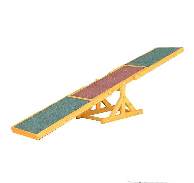 Równoważnia Huśtawka Agility Dla Psa Antypoślizgowa Drewniana ZOOJOY 180 cm