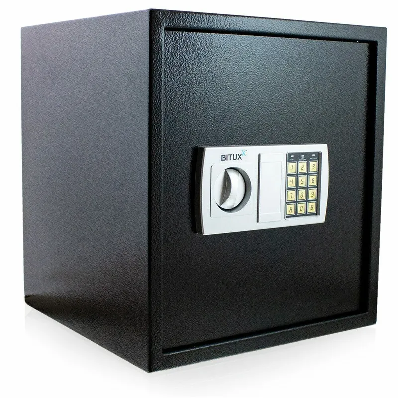 Sejf Elektroniczny Szyfrowy Domowy SELLTEO Rimini 48 l - Czarny