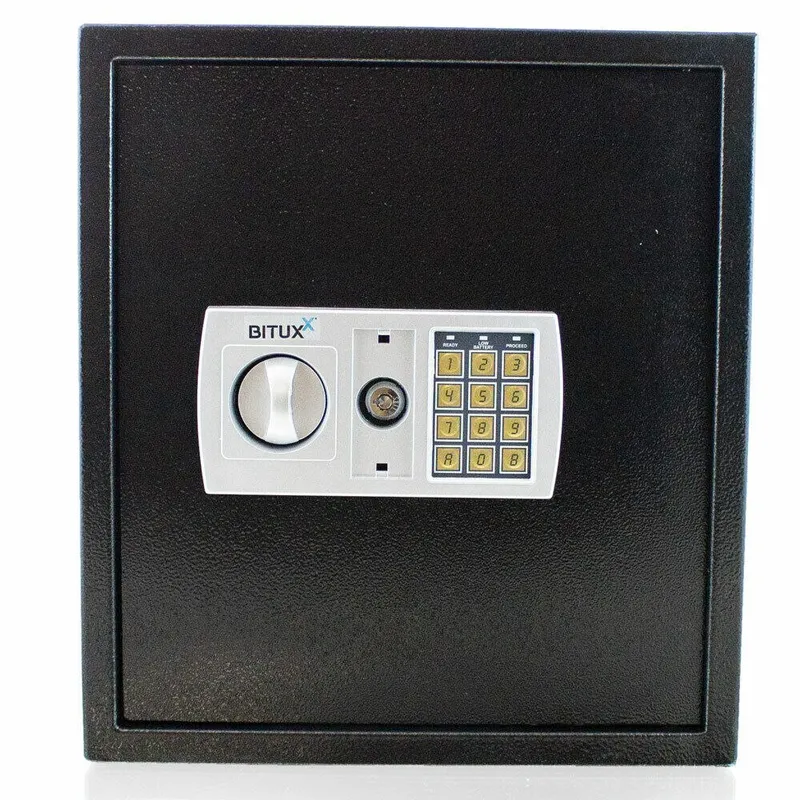 Sejf Elektroniczny Szyfrowy Domowy SELLTEO Rimini 48 l - Czarny