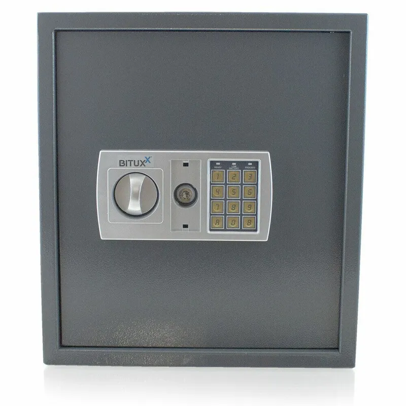 Sejf Domowy Elektroniczny 13 kg SELLTEO Rimini Z Kluczem - Grafitowy
