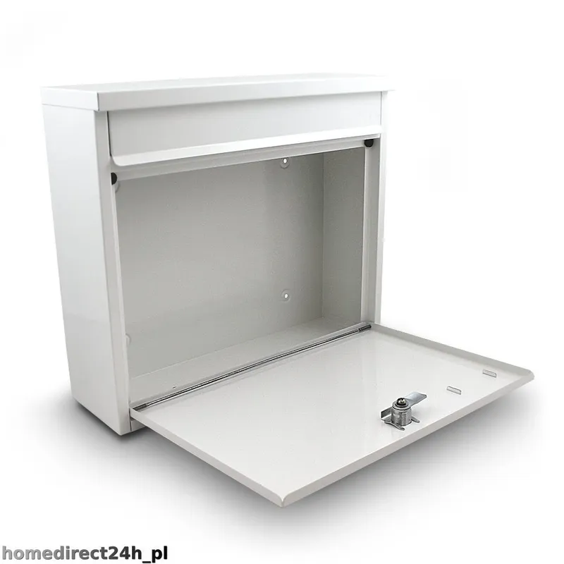 Skrzynka Pocztowa Na Listy Metalowa GARDIVA Flux 360 x 320 mm - Biała