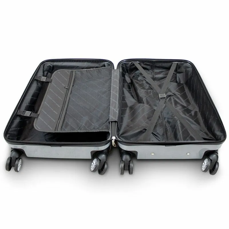 Zestaw Walizek Poliwęglanowych Czarno Białe MOVEMANIA Lonar 77 x 53 x 30 cm