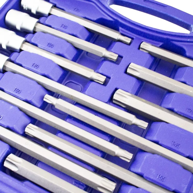 Zestaw Kluczy Nasadowych TORX Stalowy W Walizce 32 el SELLTEO Solid