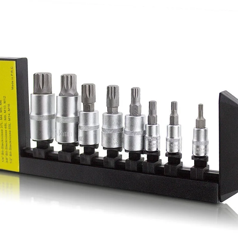 Zestaw Bitów TORX Stal Chromowo-Wanadowa 8 szt SELLTEO Leon
