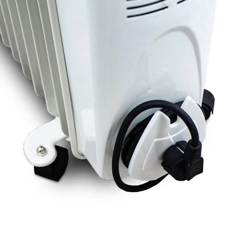 Elektryczny Grzejnik Olejowy 2500 w 11 Żeber SELLTEO Toledo - Biały