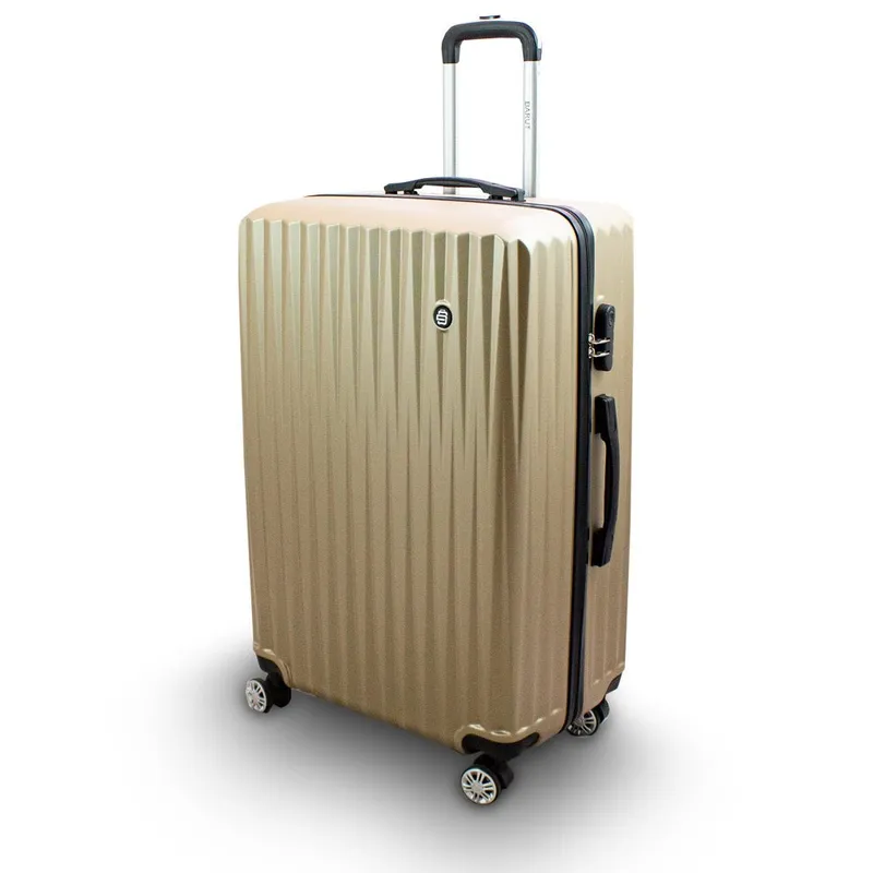 Zestaw Walizek Podróżnych Na Kółkach Szampan MOVEMANIA Lonar 77 x 49 x 30 cm