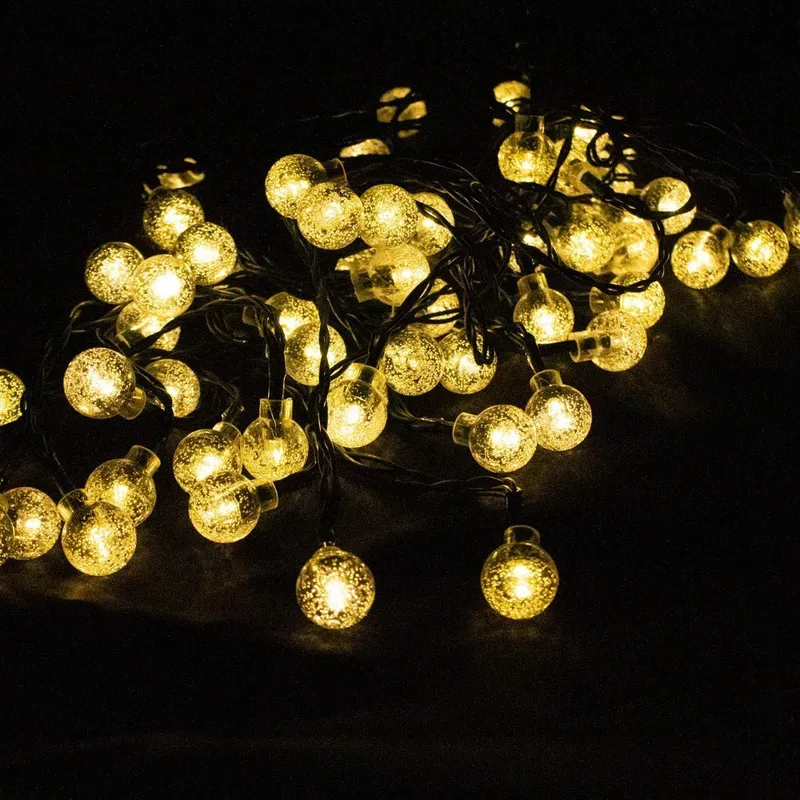 Łańcuch Świetlny Solarny 10 m 60 LED Ciepła Biel IP65 GARDIVA Sletten
