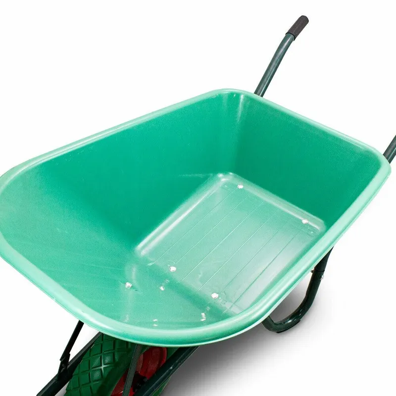 Taczka Ogrodowa 100 l Misa PVC Koło PU GARDIVA Jorn - Zielona