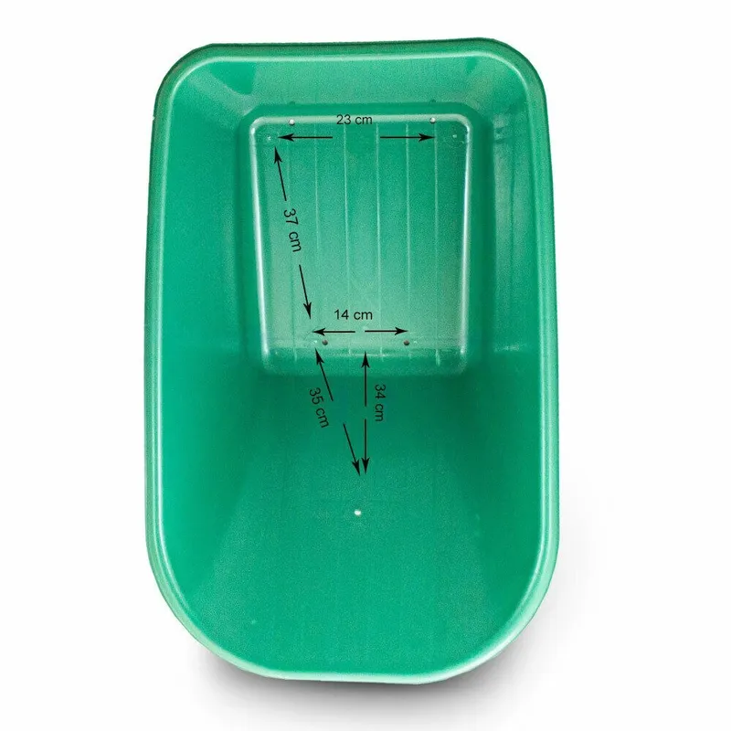Misa Do Taczki Zapasowa 100 l PVC GARDIVA Lind 91 x 60 x 41 cm - Zielona