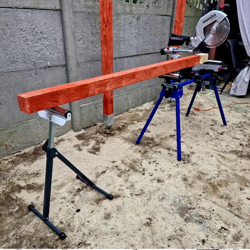 Stojak Z Rolką Warsztatowy Stalowy Regulowany SELLTEO Tech 680-1080 mm