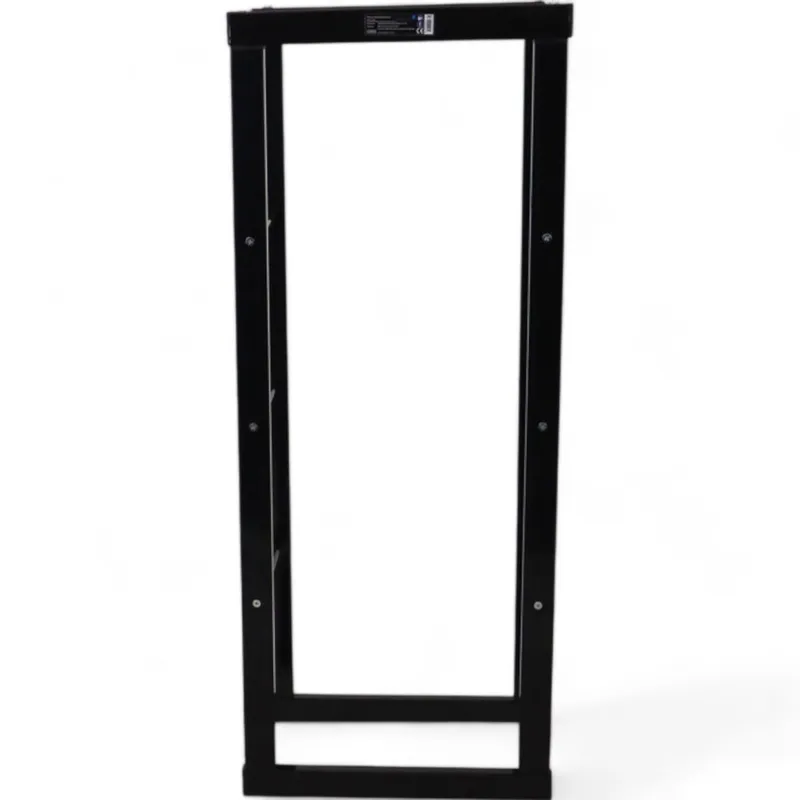 Stojak Na Drewno Kominkowe Stalowy SELLTEO Cedar 40 x 25 x 100 cm - Czarny