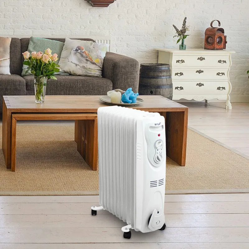 Grzejnik Elektryczny 1500 w 3 Poziomy Mocy Na Kółkach SELLTEO Toledo